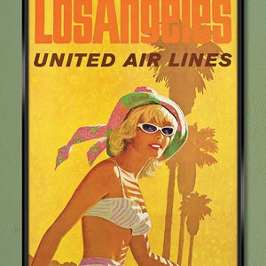 1960 United Air Lines Hawaii Stan Galli Canoe Airlines
