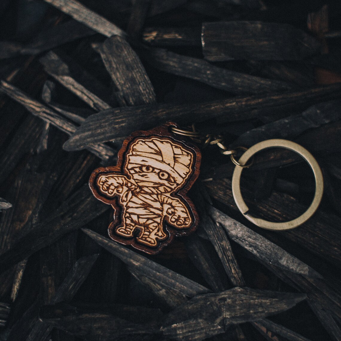 Zombie Keychain Etsy