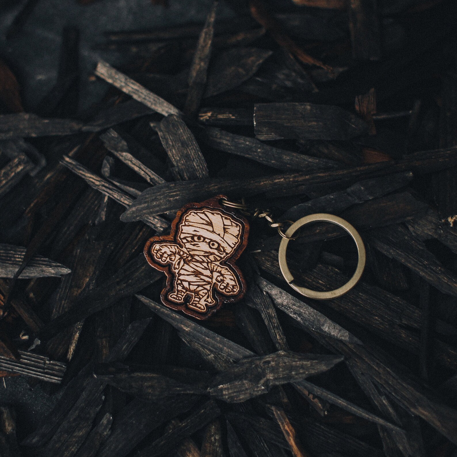 Zombie Keychain Etsy