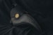 Plague Doctor Mask Leather Black, Medieval Bird Mask, Steampunk Masquerade Halloween Mask