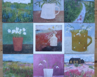 Kartki z życzeniami z dzikimi kwiatami