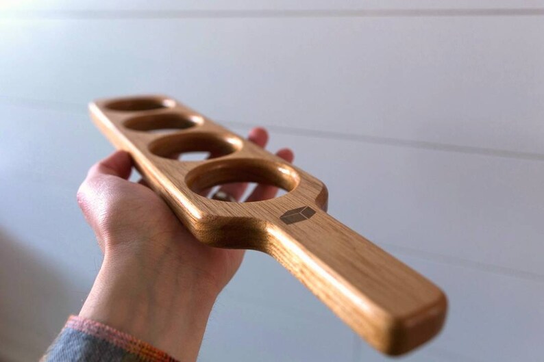 Beer Flight Paddle pine With Glasses Beer Sampling Etsy Canada