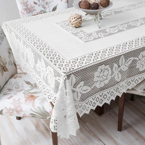 Lace Table Cloth 59'' X 86'' Etsy