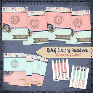 Presidencia de la Sociedad de Socorro SUD Binder Set & Spines