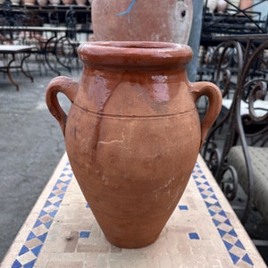 Moroccan Clay Planters with Glaze