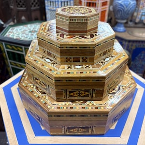 Intricate Moroccan Inlay Box