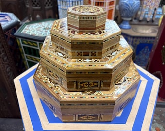 Intricate Moroccan Inlay Box