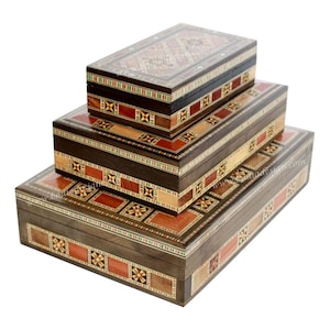 Inlaid Wooden Jewelry Box