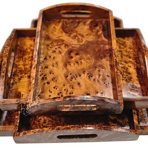 Thuya Wood Serving Trays