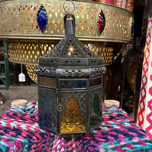 Hanging Glass Moroccan Lanterns