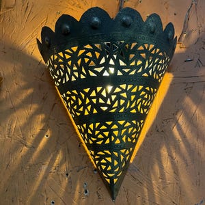 Moroccan Brass Wall Sconce