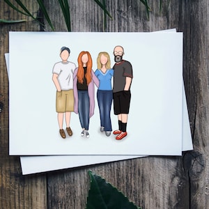 Custom Friends Portrait Illustration