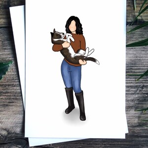Custom Family Portrait Illustration Print “Fur Baby”