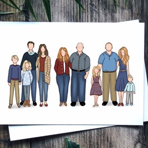 Custom Family Portrait Illustration