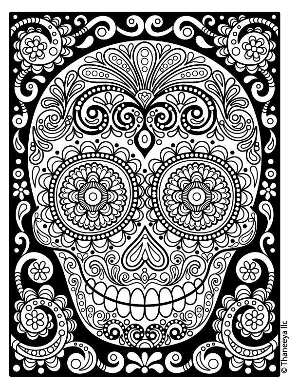 Iron On Transfer Thaneeya Sugar Skull