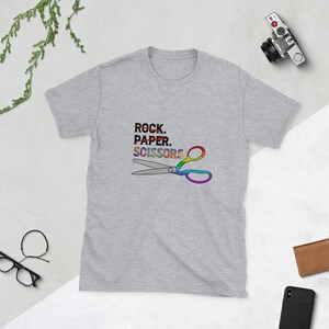 Rock paper scissors tee