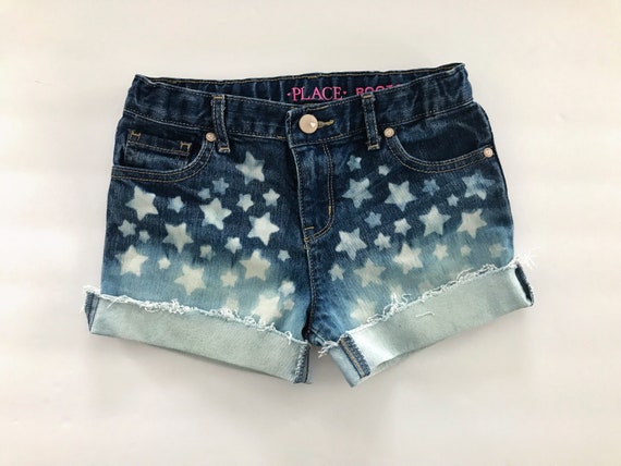 girls distressed shorts