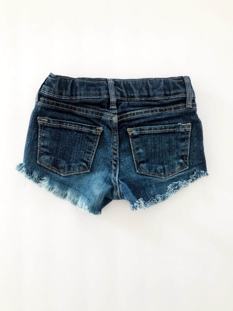 Girls Jean Shorts Distressed Denim Girls Shorts Cutoffs Sissys Shorties Made To Order Hippie Clothing Frayed Shorts