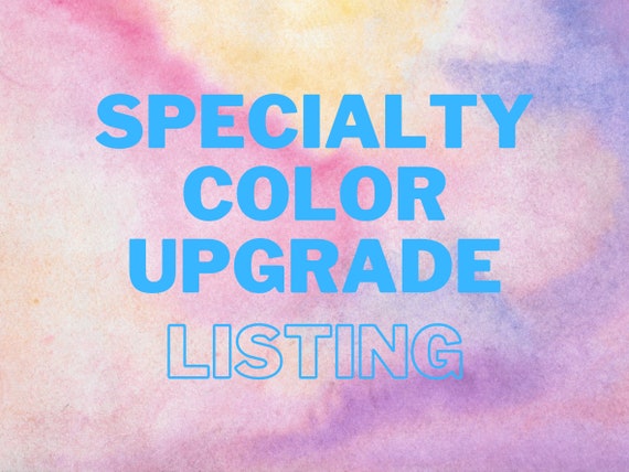 Specialty Color Upgrade Listing for Make Your Own Palette Listings Shimmer Watercolor
