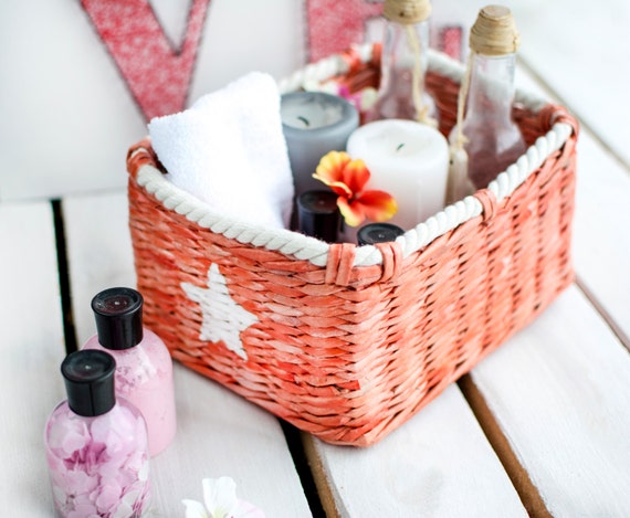 Storage Basket Storage Bin Wicker Basket Bathroom Organizer 