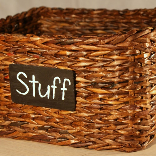 Large Wicker Storage Basket for Shelf Closet Organize With Etsy