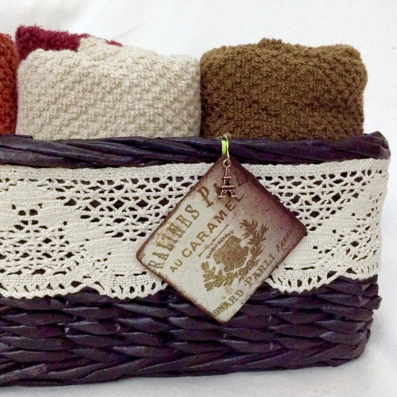 Vintage Wicker Storage Basket Bathroom Storage Rustic Storage - Etsy