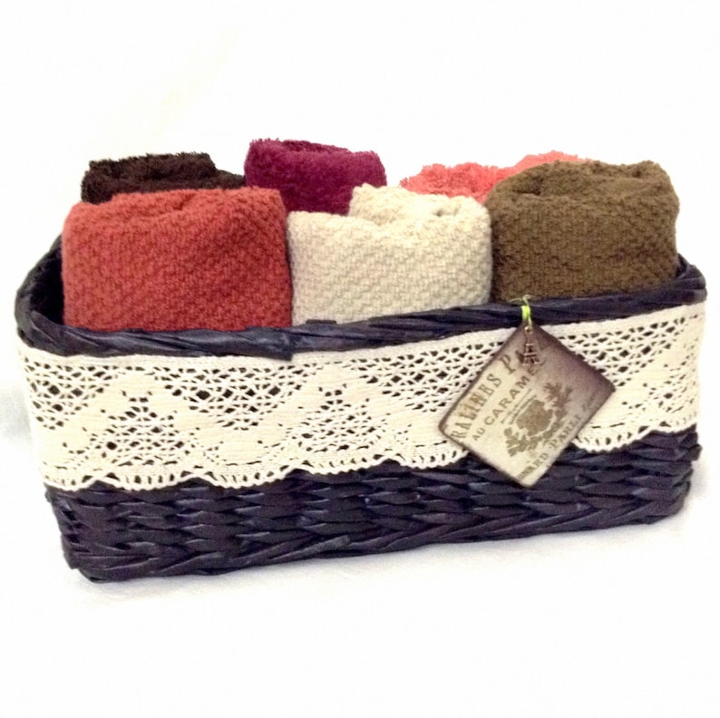 Vintage Wicker Storage Basket Bathroom Storage Rustic Storage - Etsy