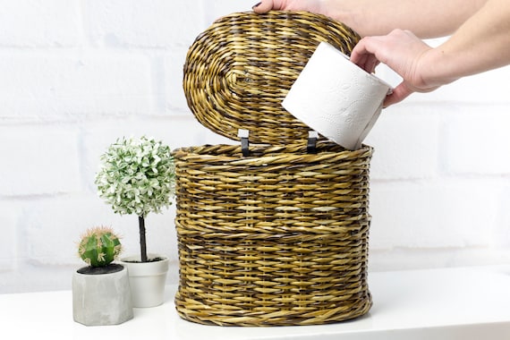 Tissue Box Cover With Toilet Paper Storage , Tissue Holder , Tissue Box , Toilet  Paper Holder , Toilet Paper Storage and Stand 