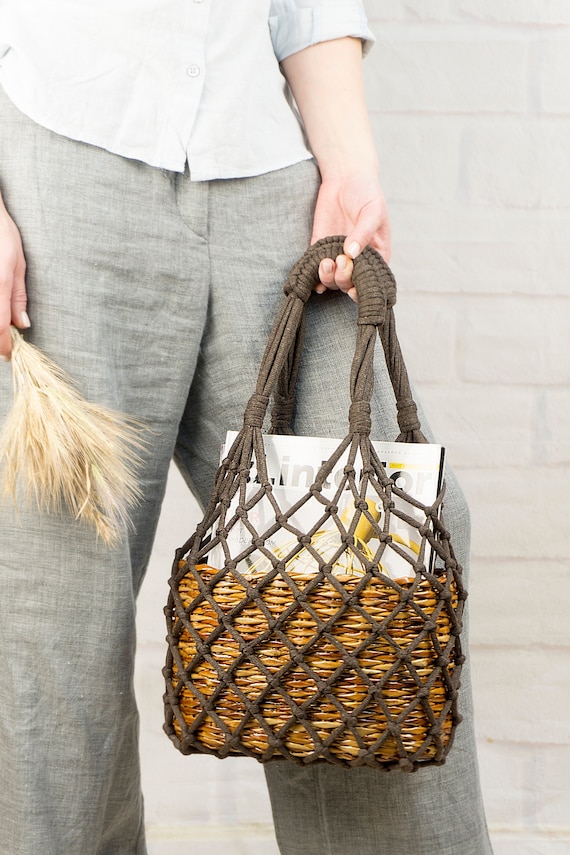 Weave basket cheap bag