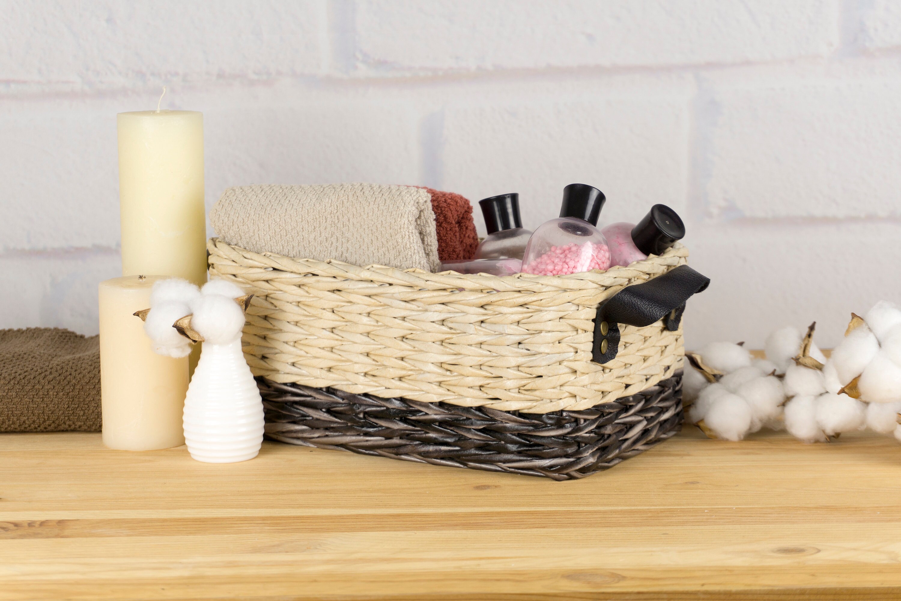 Bathroom perfume organizer vanity basket Storage wicker | Etsy