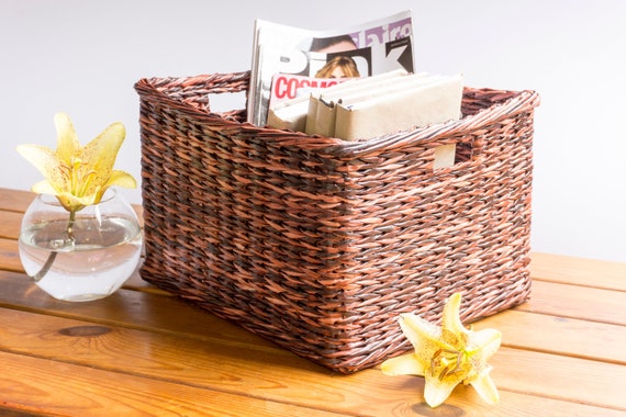 Hold Everything Rattan Cubby Pantry Baskets