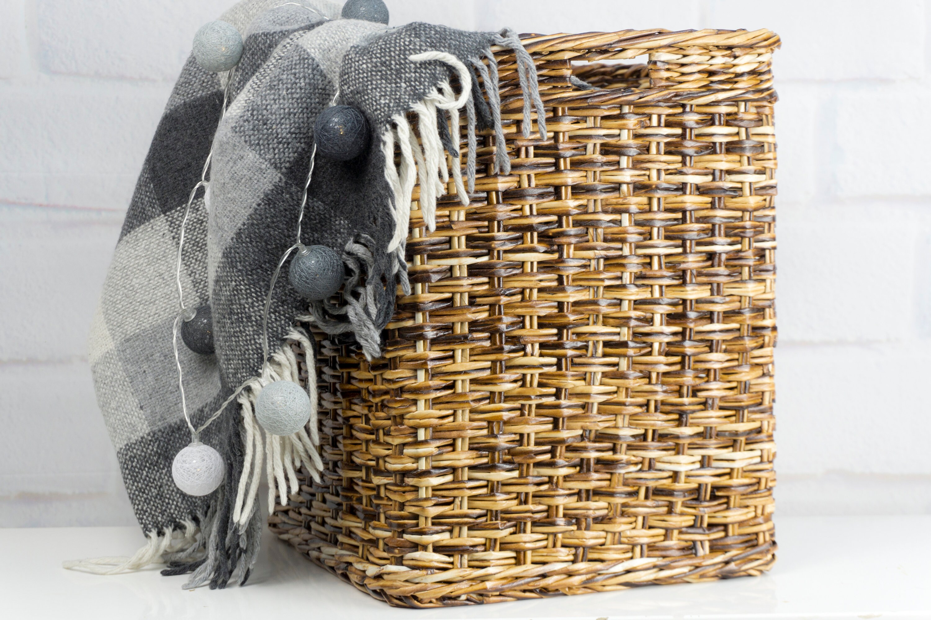 Laundry Large Tall Wicker Basket Umbrella Stand Hallway Etsy