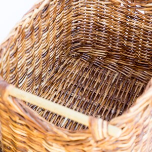 Panier De Rangement Bambou Avec Couvercle - Déco Vintage - 15x15x13cm - Neuf