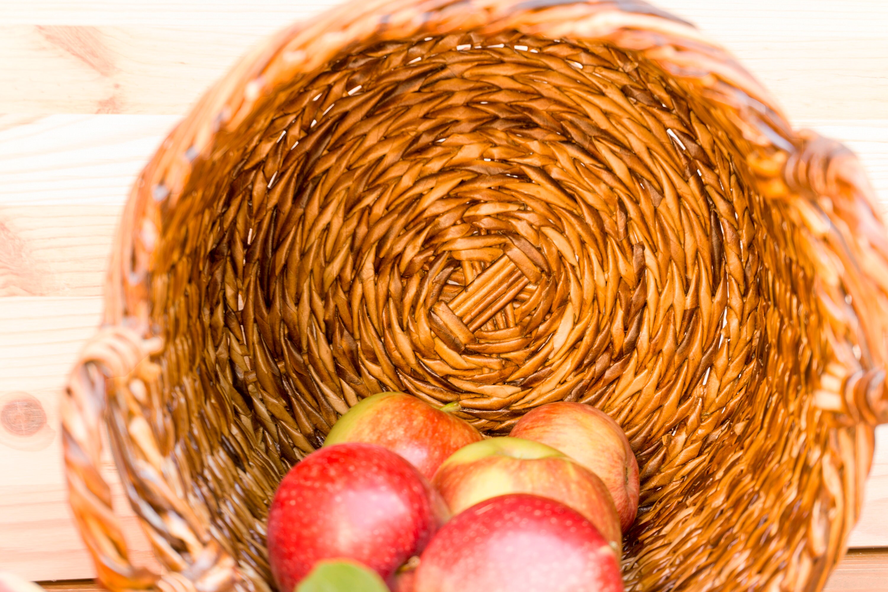 Round Wicker Basket With Handles Laundry Bathroom Storage Etsy
