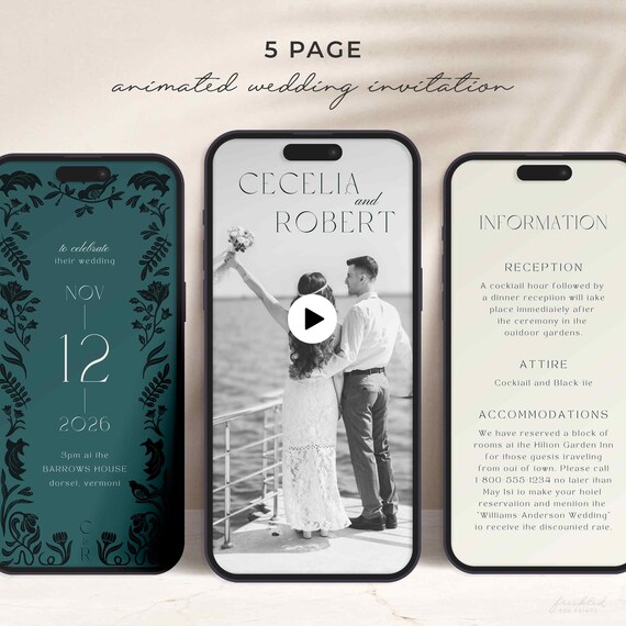 How to make an animated wedding invitation | Beachweddingtips.com