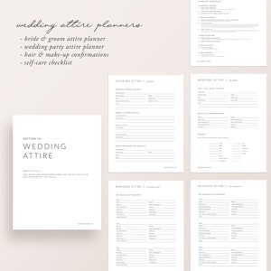 Wedding Planner Printable, Wedding Planner, Minimalistic Wedding ...