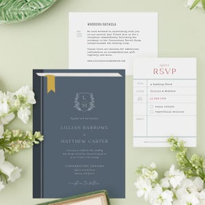 Crested Monogram Printable A7 Guest Address Envelope Template for ...