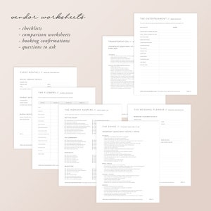 Wedding Planner Printable Wedding Planner Minimalistic - Etsy