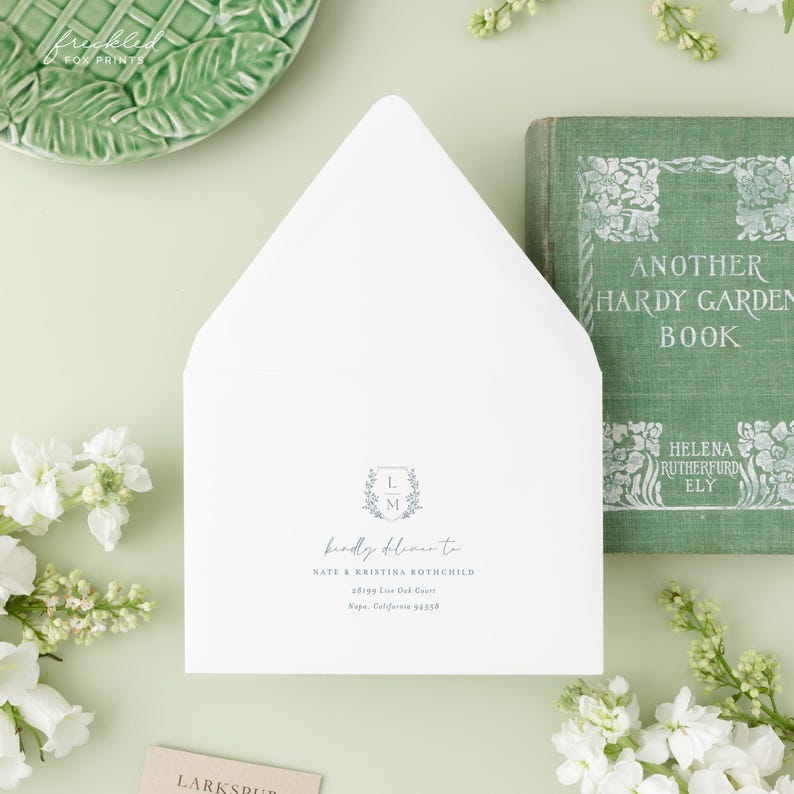 Personalized Storybook Wedding Invite with Classic Literary Theme, JAC