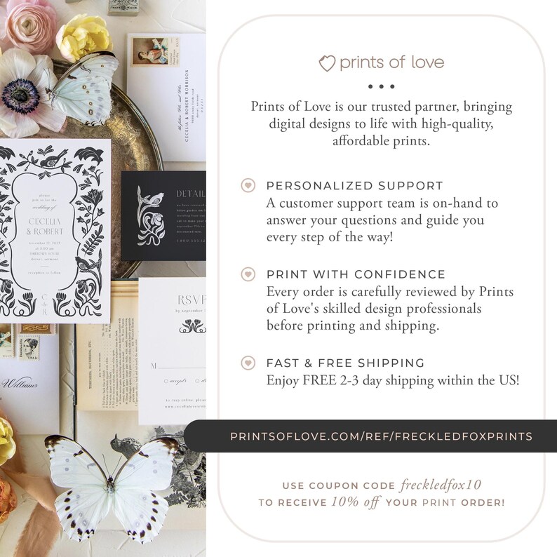 Personalized Storybook Wedding Invite with Classic Literary Theme, JAC image 9