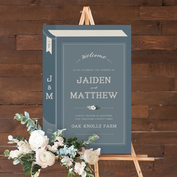 Wedding Sign in Book Etsy