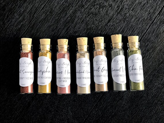 Face Mask Sample Size Face Mask Gift Set All Natural Etsy