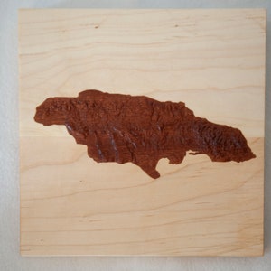 Mapa topográfico personalizado de la isla