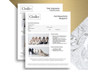 line sheet word template wholesale catalog simple elegant etsy