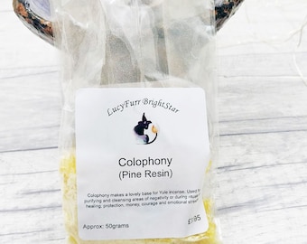 Colophony Pine Resin: Loose Incense Ingredient (50gr)