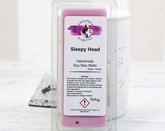 Sleepy Head Soy Wax Snap Bar: Lavender Ylang-Ylang Scented Melts