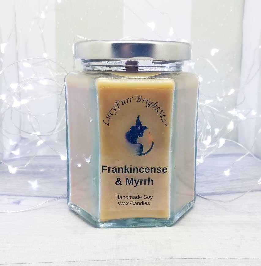 Frankincense and Myrrh Scented Jar Candle Scented Soy Candle Etsy
