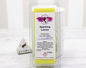 Sparkling Lemon Soy Wax Melts - Fresh Scented Snap Bar