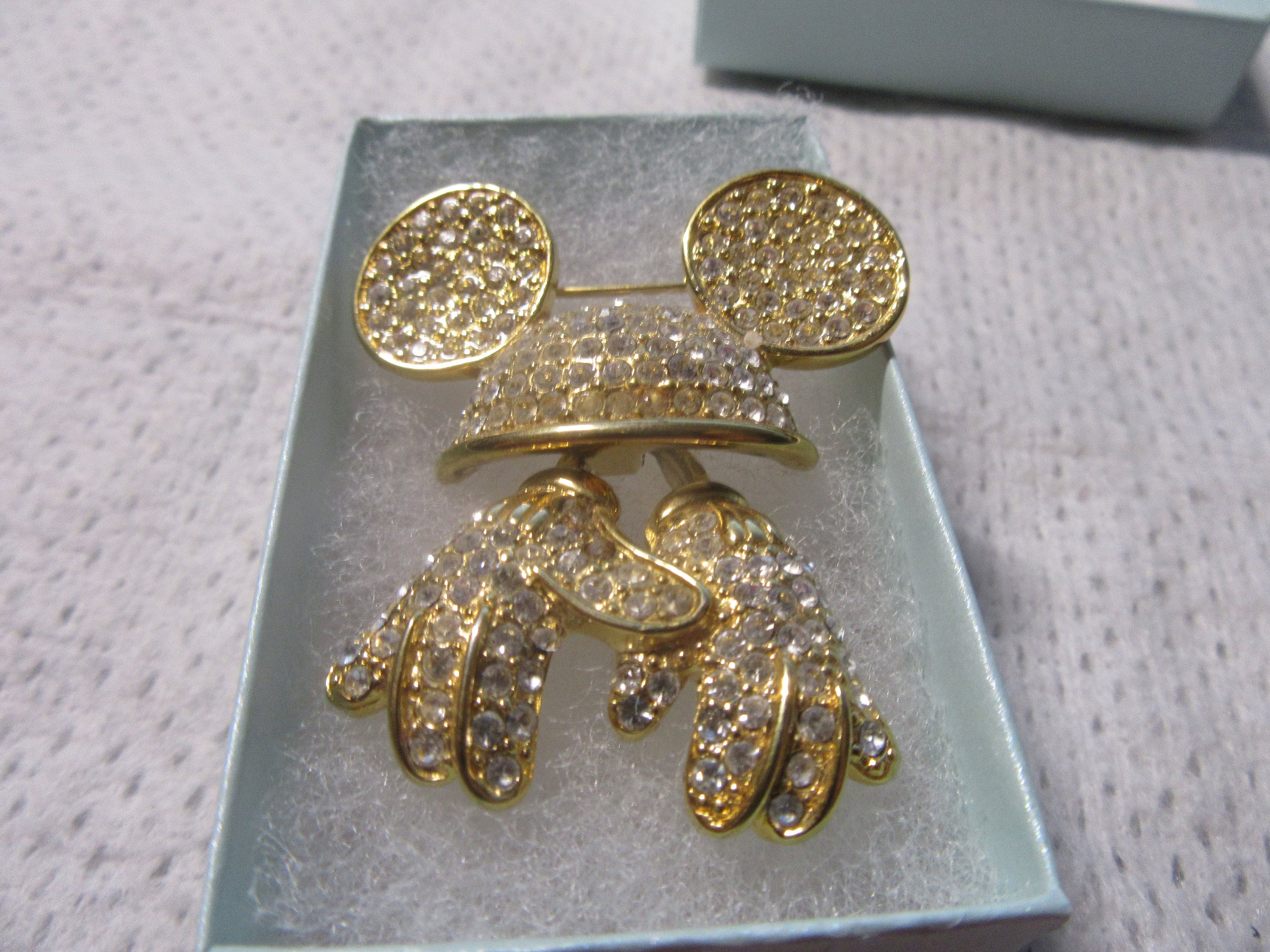 Disney Gold and Silver Mickey Mouse Brooch WDW Mickey Mouse ears vintage brooch Disney | Mercari main image 2