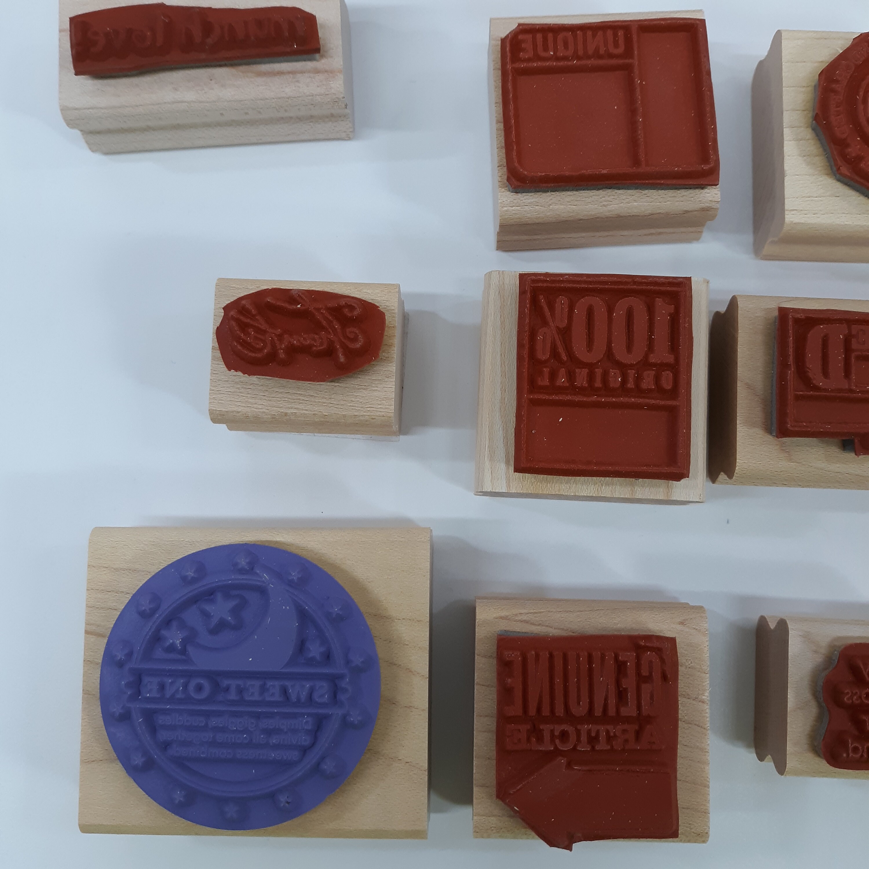 21 Small Discontinued Stampin' Up Rubber Stamps On Wood Etsy